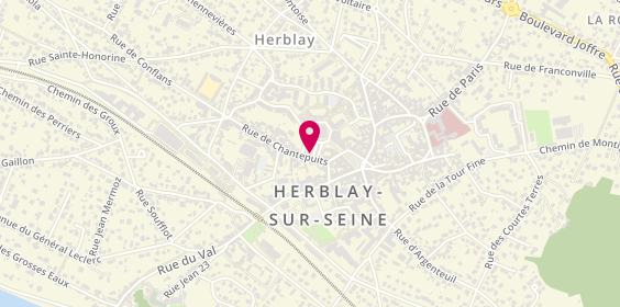 Plan de Restaurant Little fusion Herblay, 16 Rue de Chantepuits, 95220 Herblay-sur-Seine