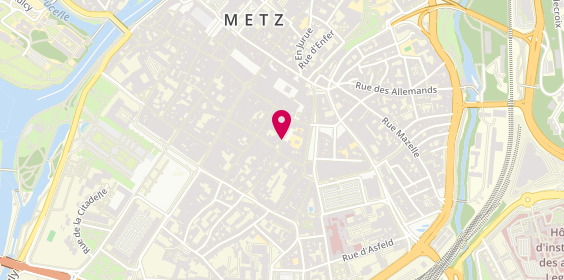 Plan de Restaurant CITY WOK, 40 Rue de la Chèvre, 57000 Metz