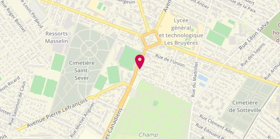 Plan de Le Tokyo, 85 avenue des Canadiens, 76300 Sotteville-lès-Rouen