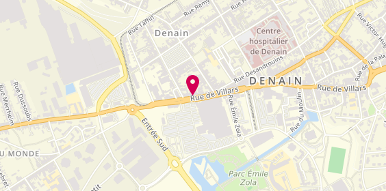 Plan de Aux Delices de Denain, 45 Rue de Villars, 59220 Denain