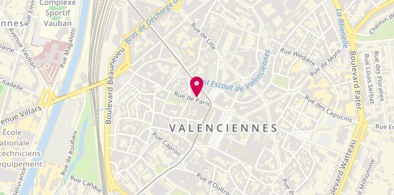 Plan de Sushi Delivery Valenciennes, 42 Bis Rue de Paris, 59300 Valenciennes