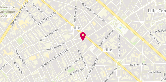 Plan de Nigiri Thaï, 123 Rue Léon Gambetta, 59000 Lille