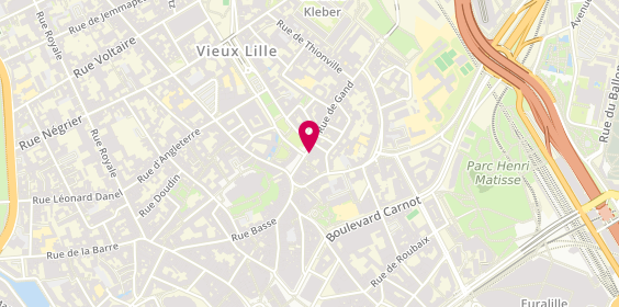 Plan de Planet Sushi, 24 place Louise de Bettignies, 59000 Lille
