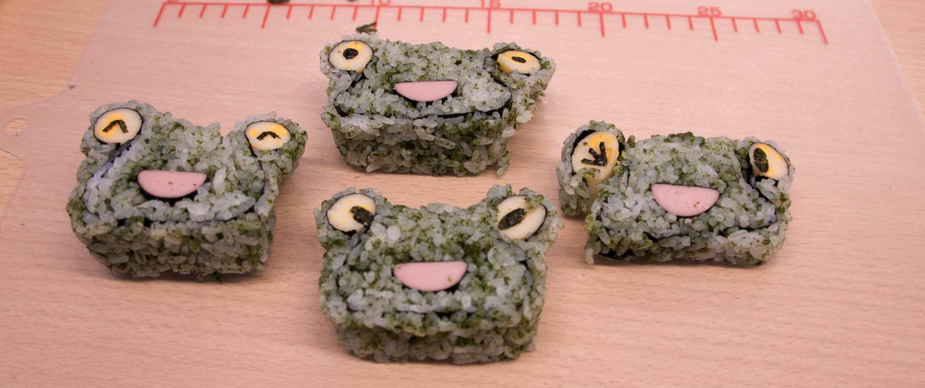 Sushi cute, grenouille.